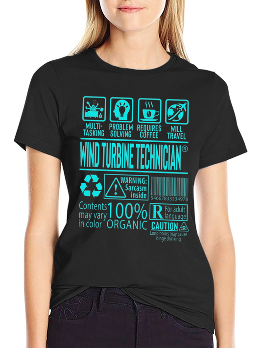 Camiseta Técnica de Turbina Eólica Orgánica