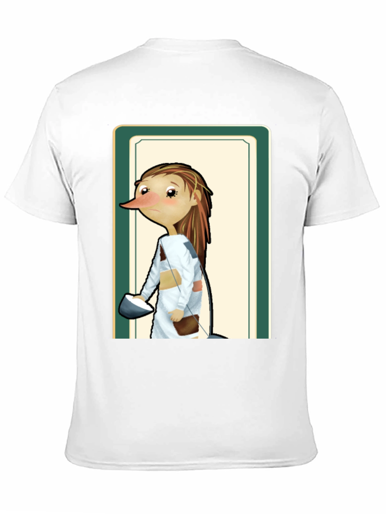 Camiseta Negra con Diseño Animado Único