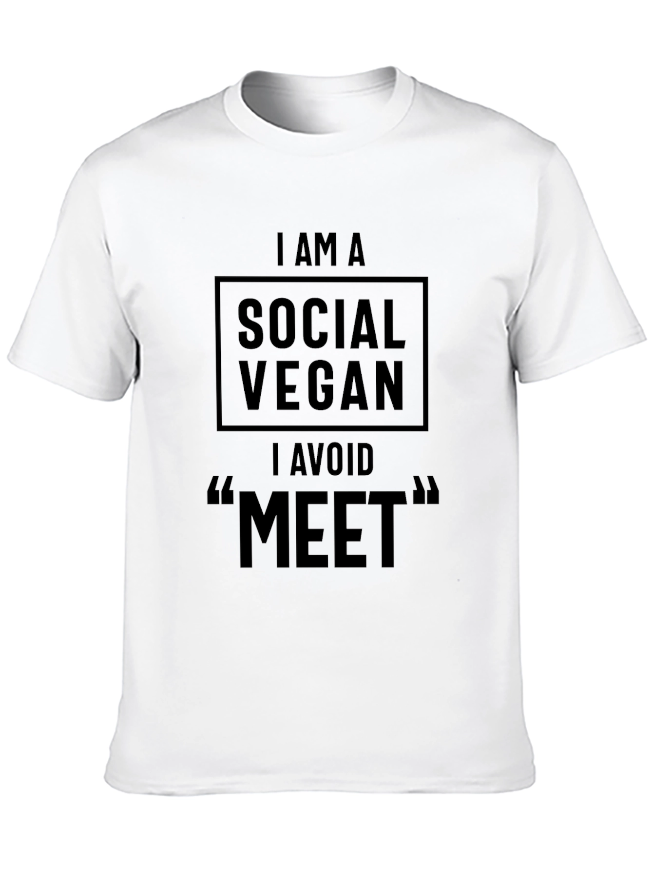 Camiseta Negra: Soy un Vegano Social