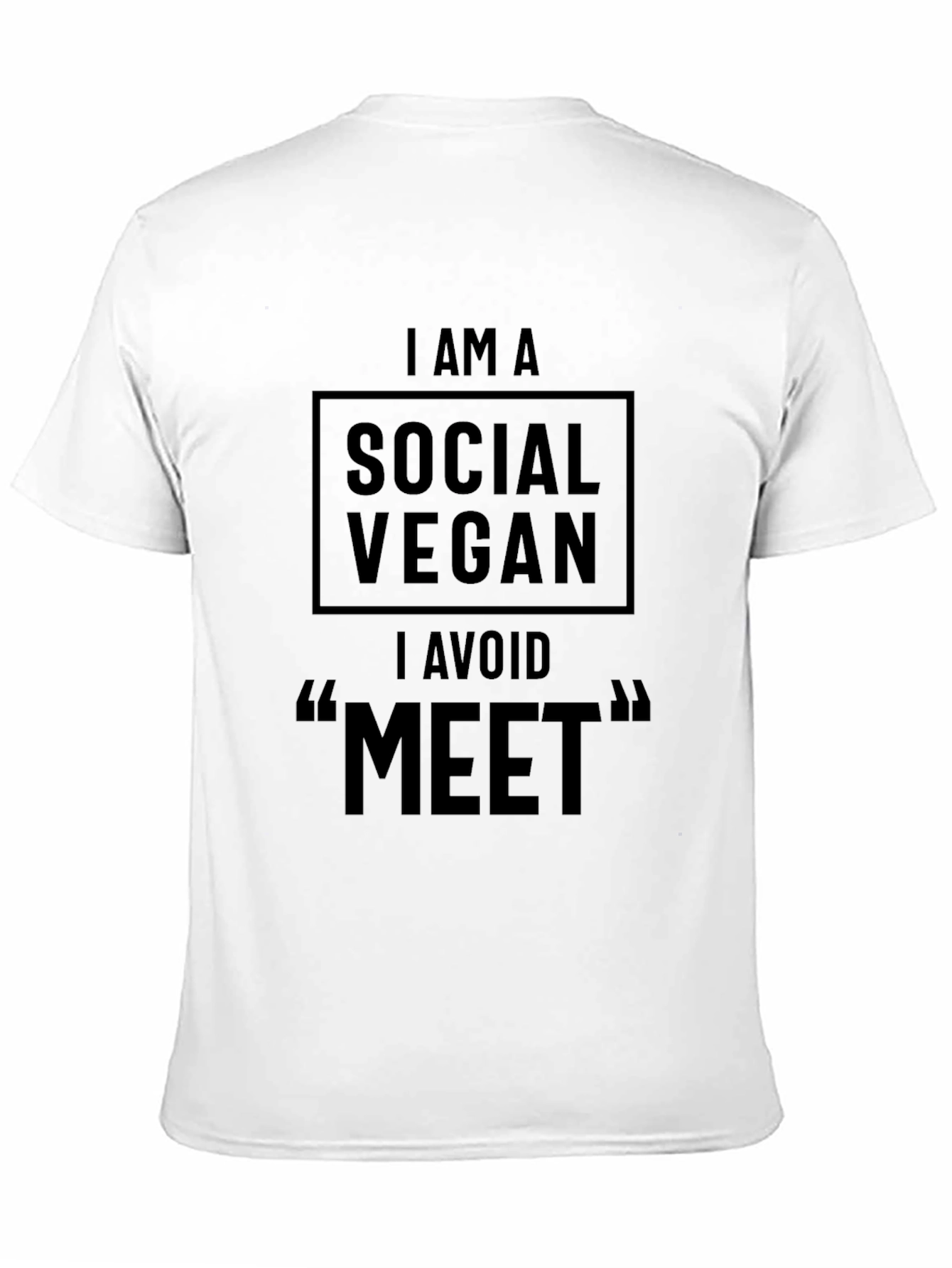 Camiseta Negra: Soy un Vegano Social