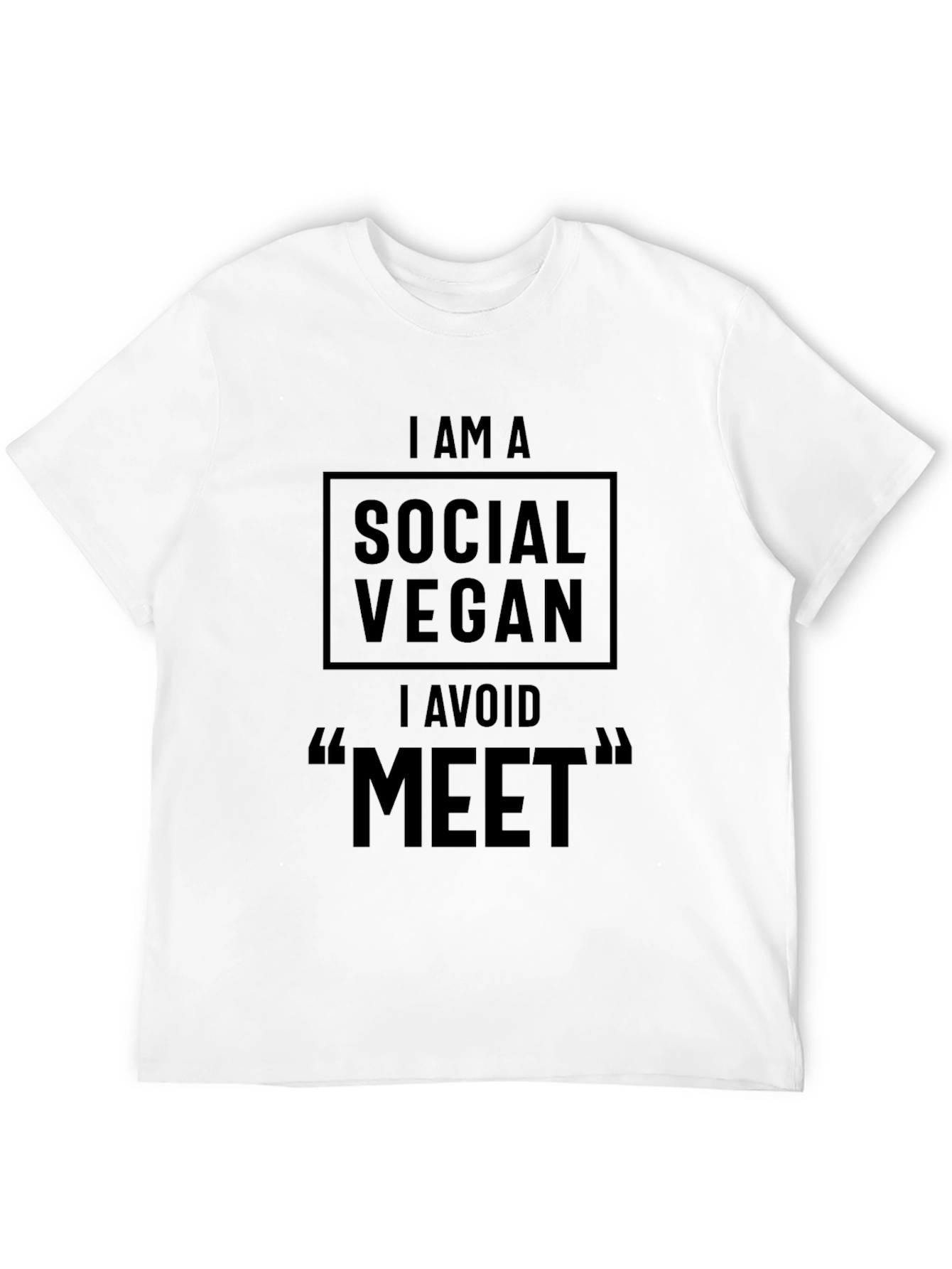 Camiseta Negra: Soy un Vegano Social