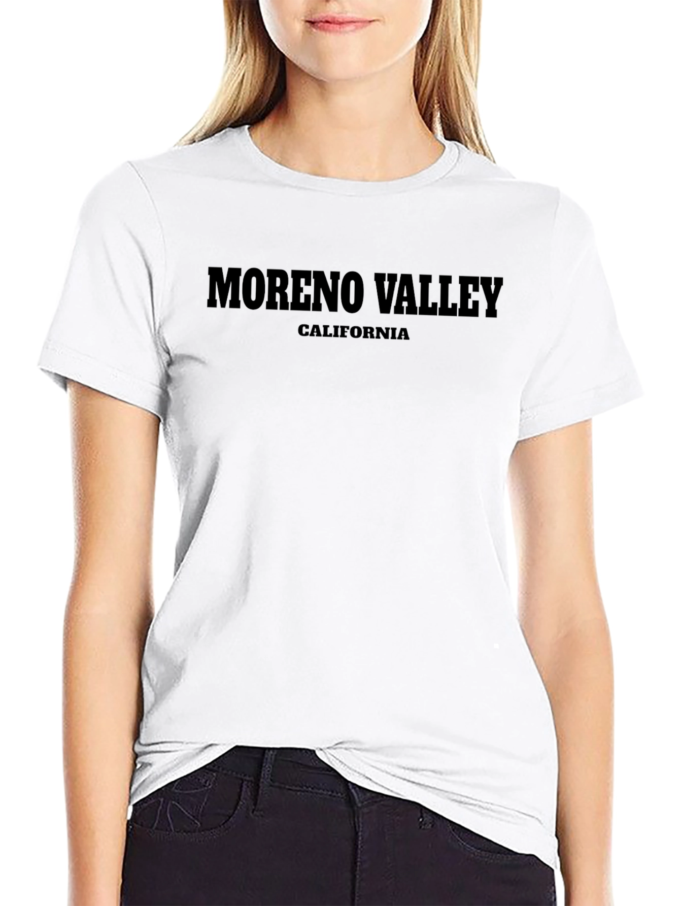 Camiseta Negra Moreno Valley California