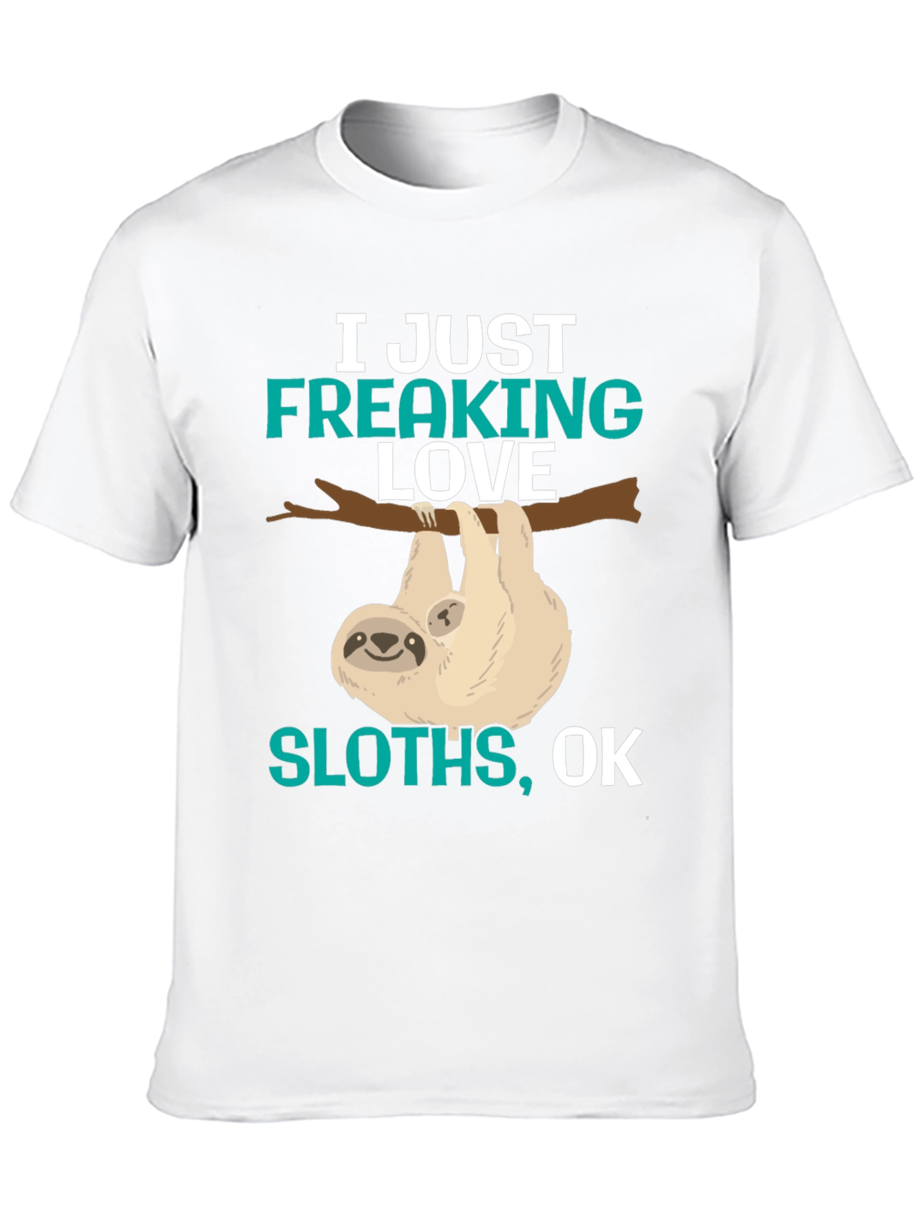 Camiseta Negra con Diseño de Perezosos