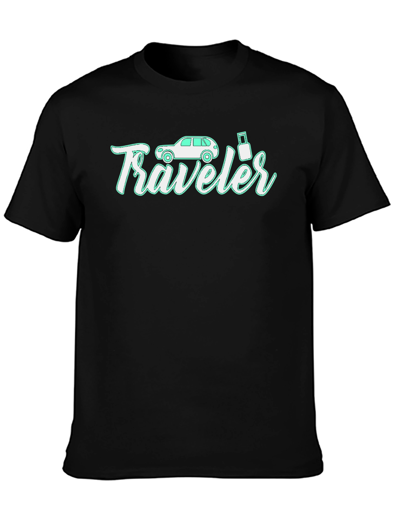 Camiseta Negra Traveler para Aventureros