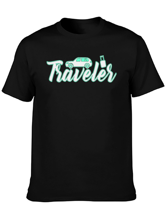 Camiseta Negra Traveler para Aventureros