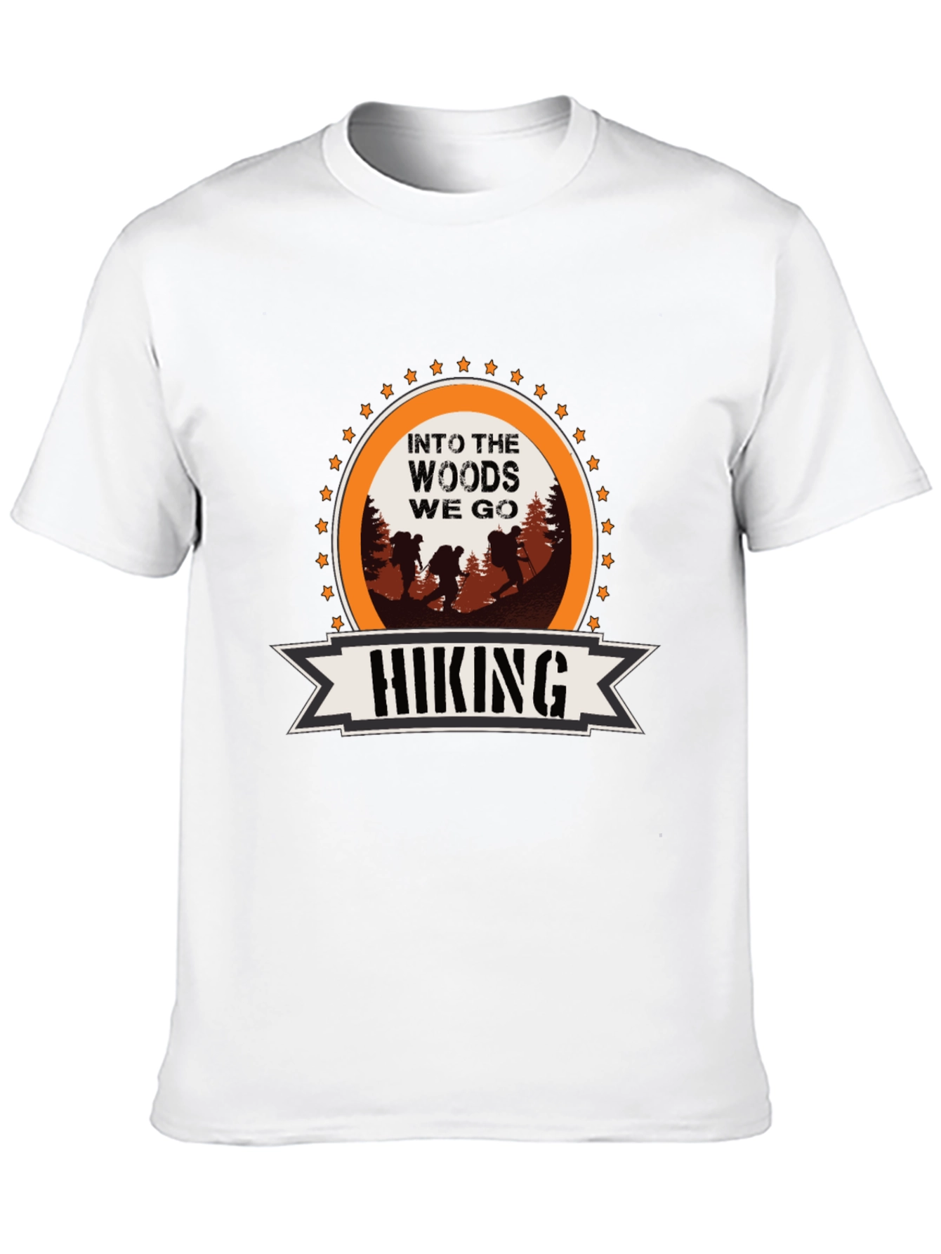 Camiseta Negra de Senderismo Into The Woods