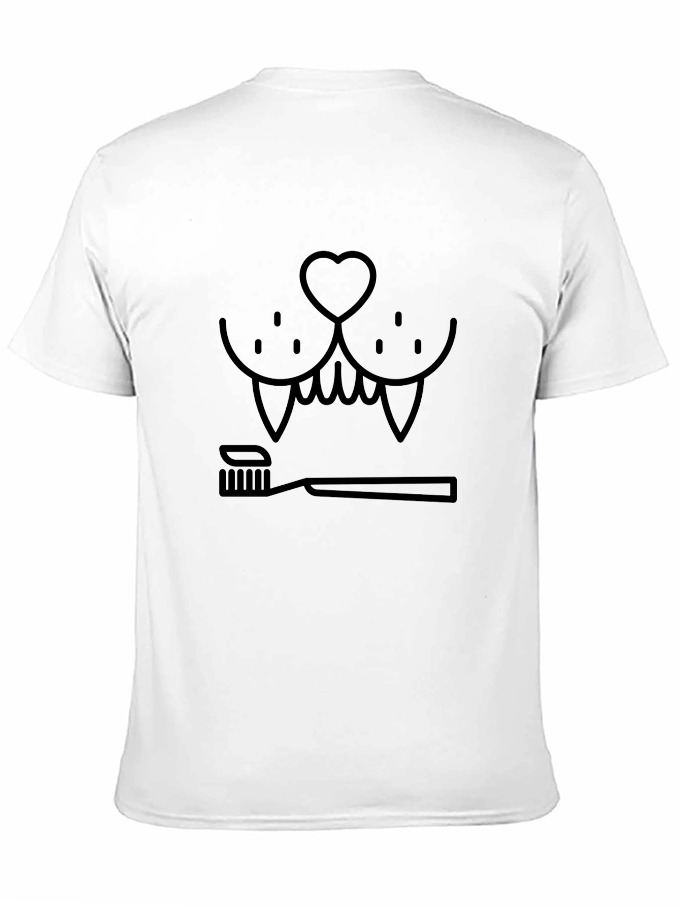 Camiseta Negra Humor Dental