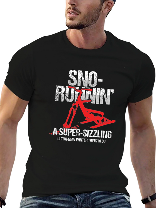 Camiseta Negra SNO-RUNNIN Invierno