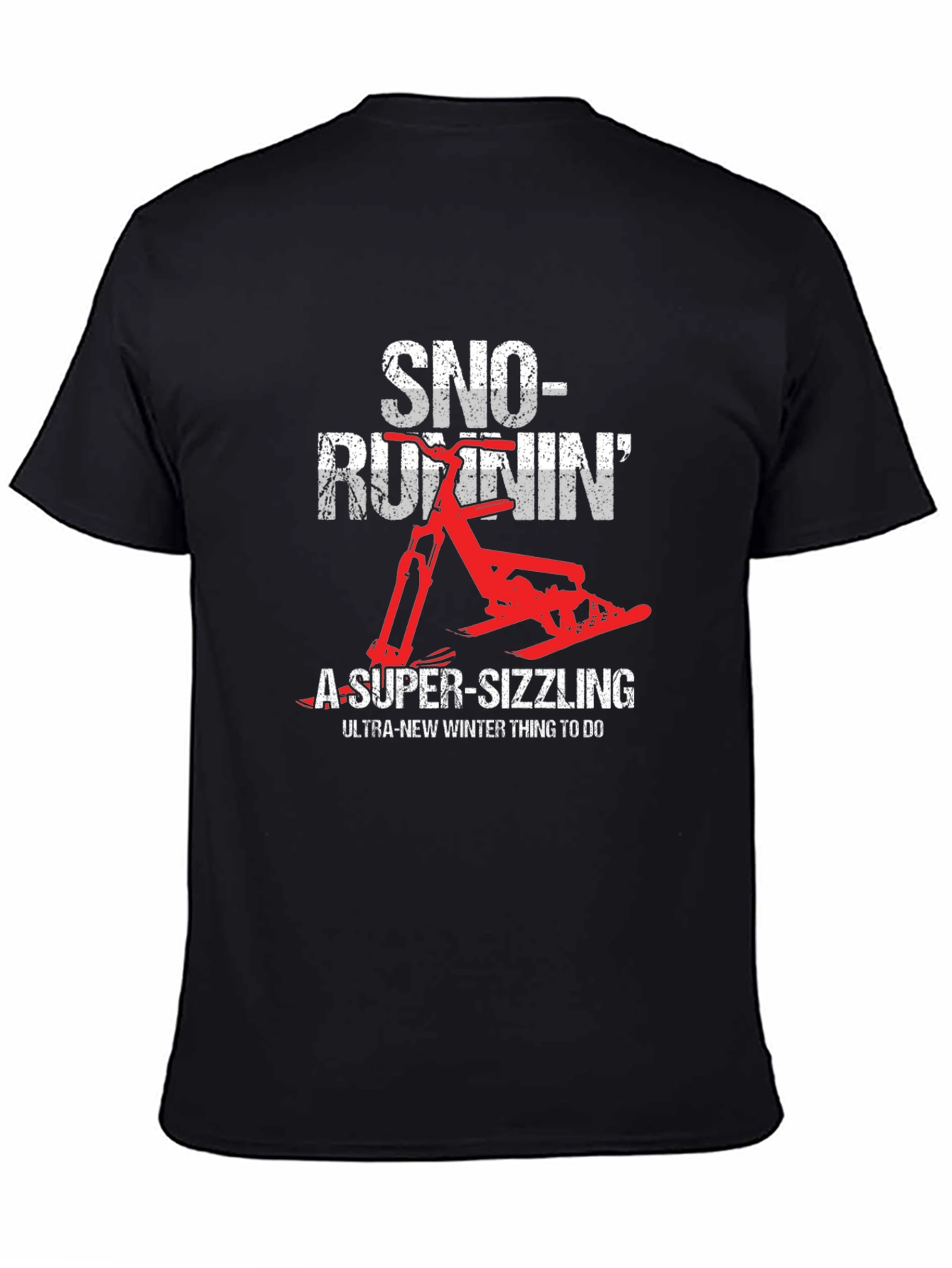 Camiseta Negra SNO-RUNNIN Invierno