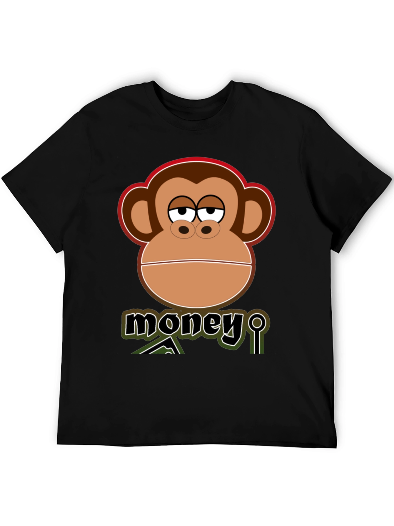 Camiseta Hombre: Mono con Mensaje Money