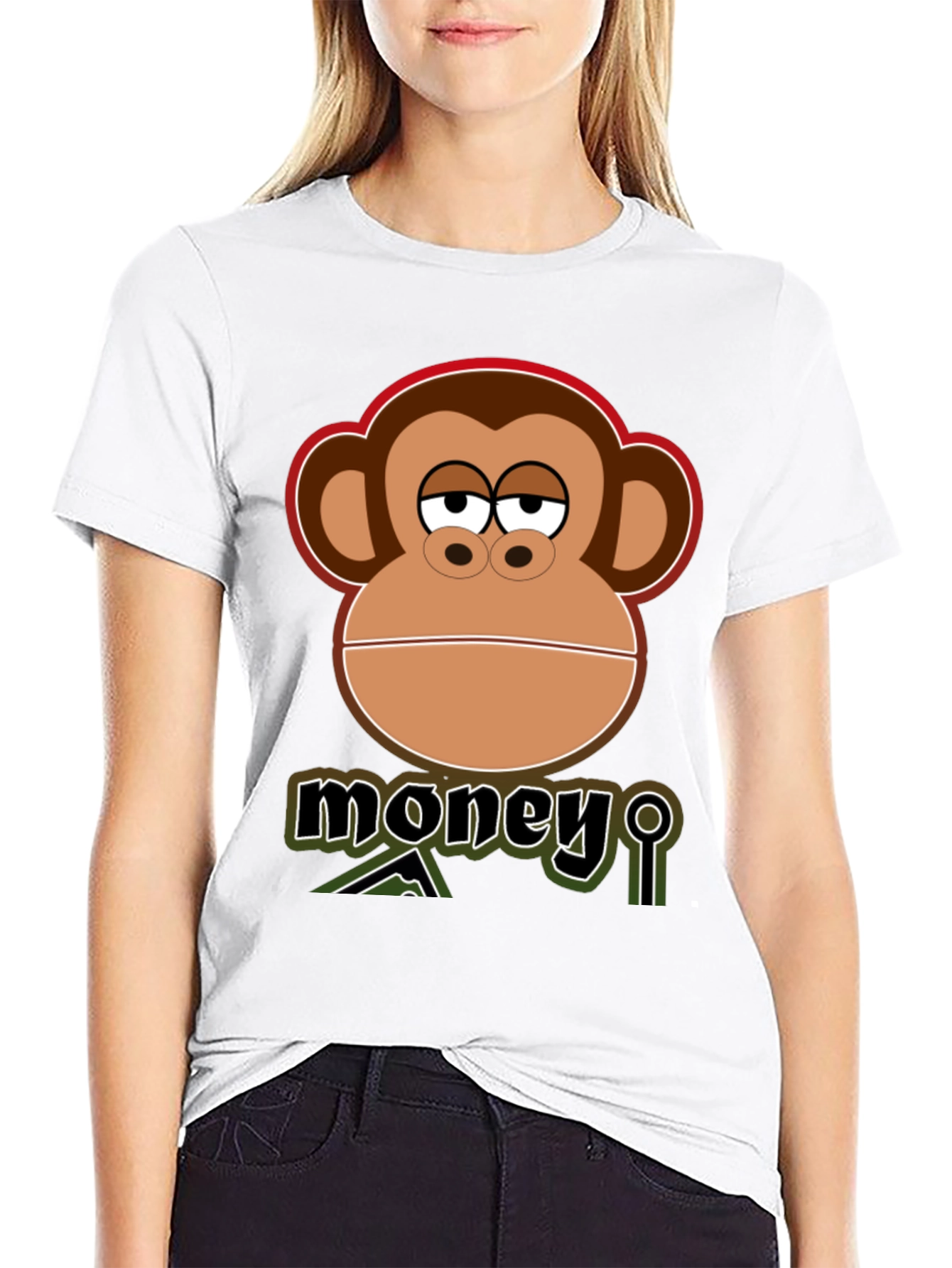 Camiseta Hombre: Mono con Mensaje Money