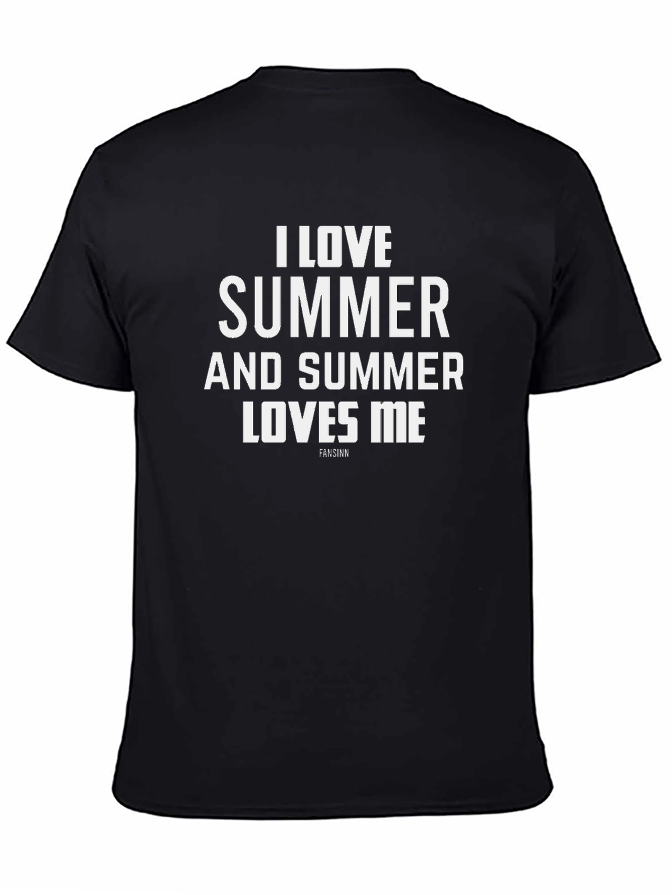 Camiseta Negra Hombre - Amo el Verano
