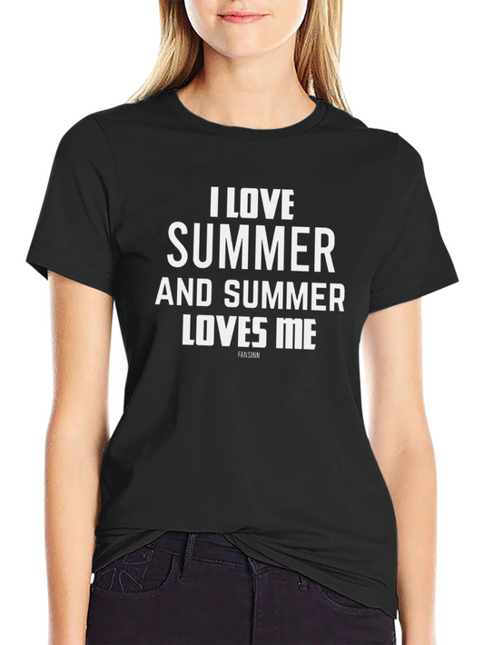 Camiseta Negra Hombre - Amo el Verano