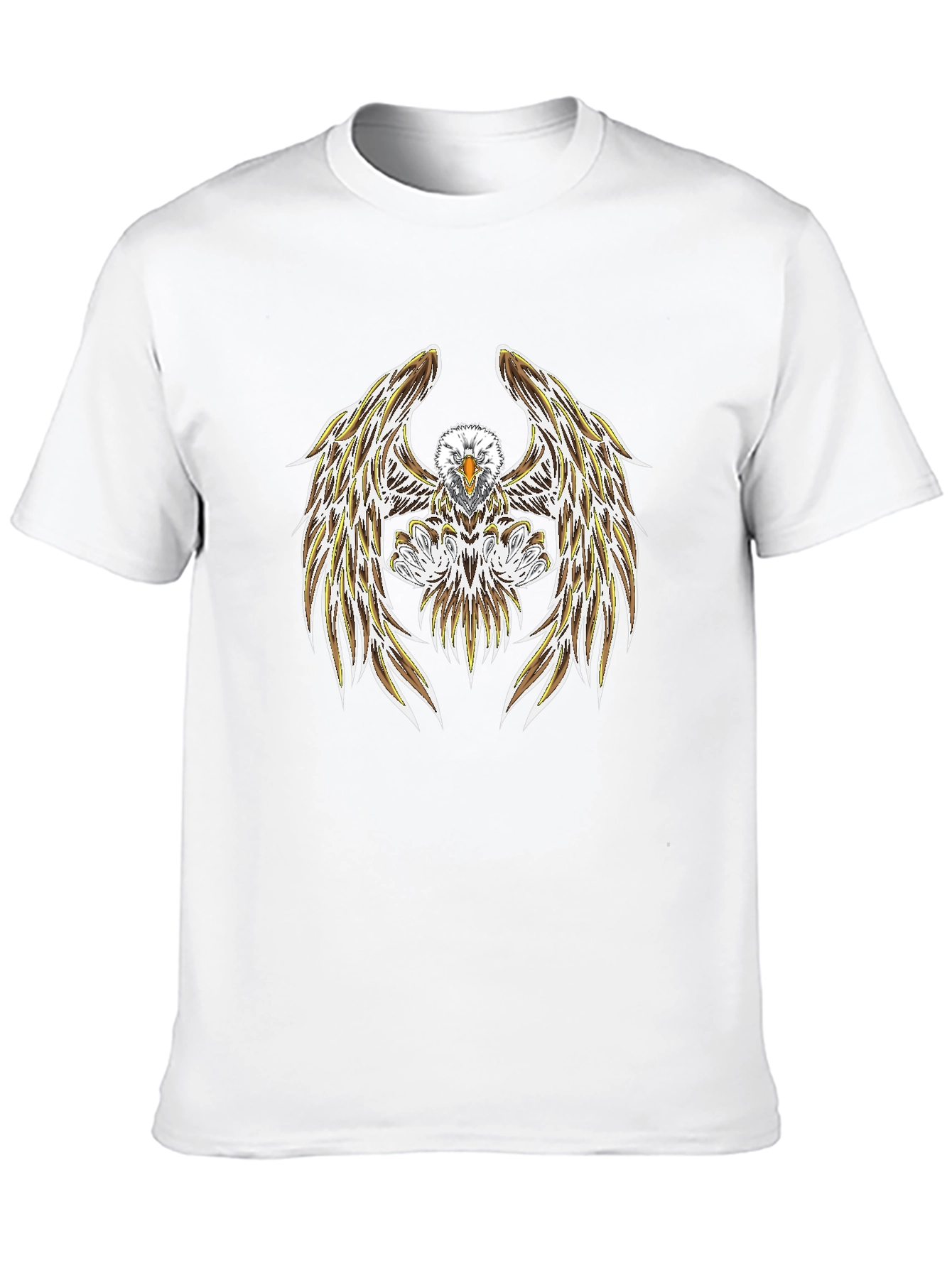 Camiseta Negra con Diseño de Águila