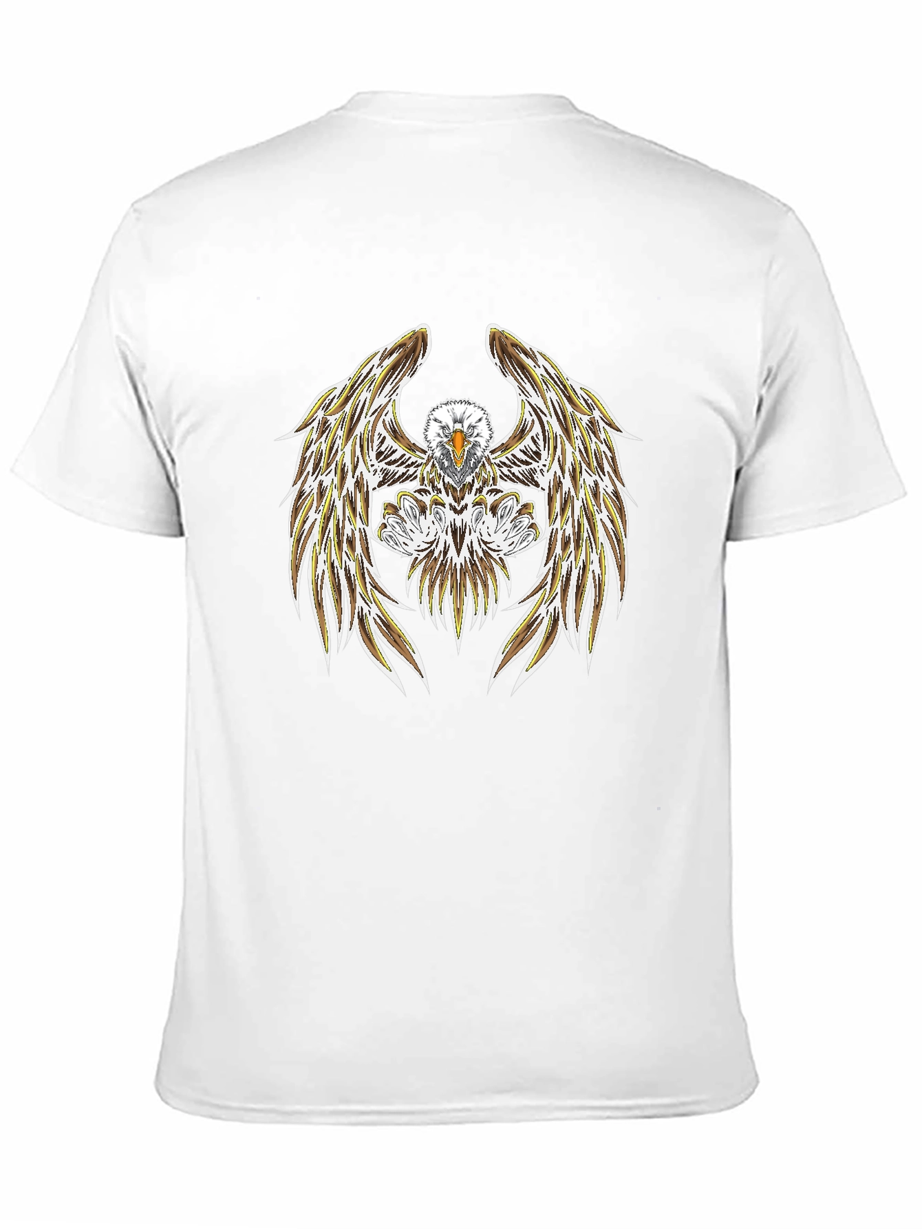 Camiseta Negra con Diseño de Águila