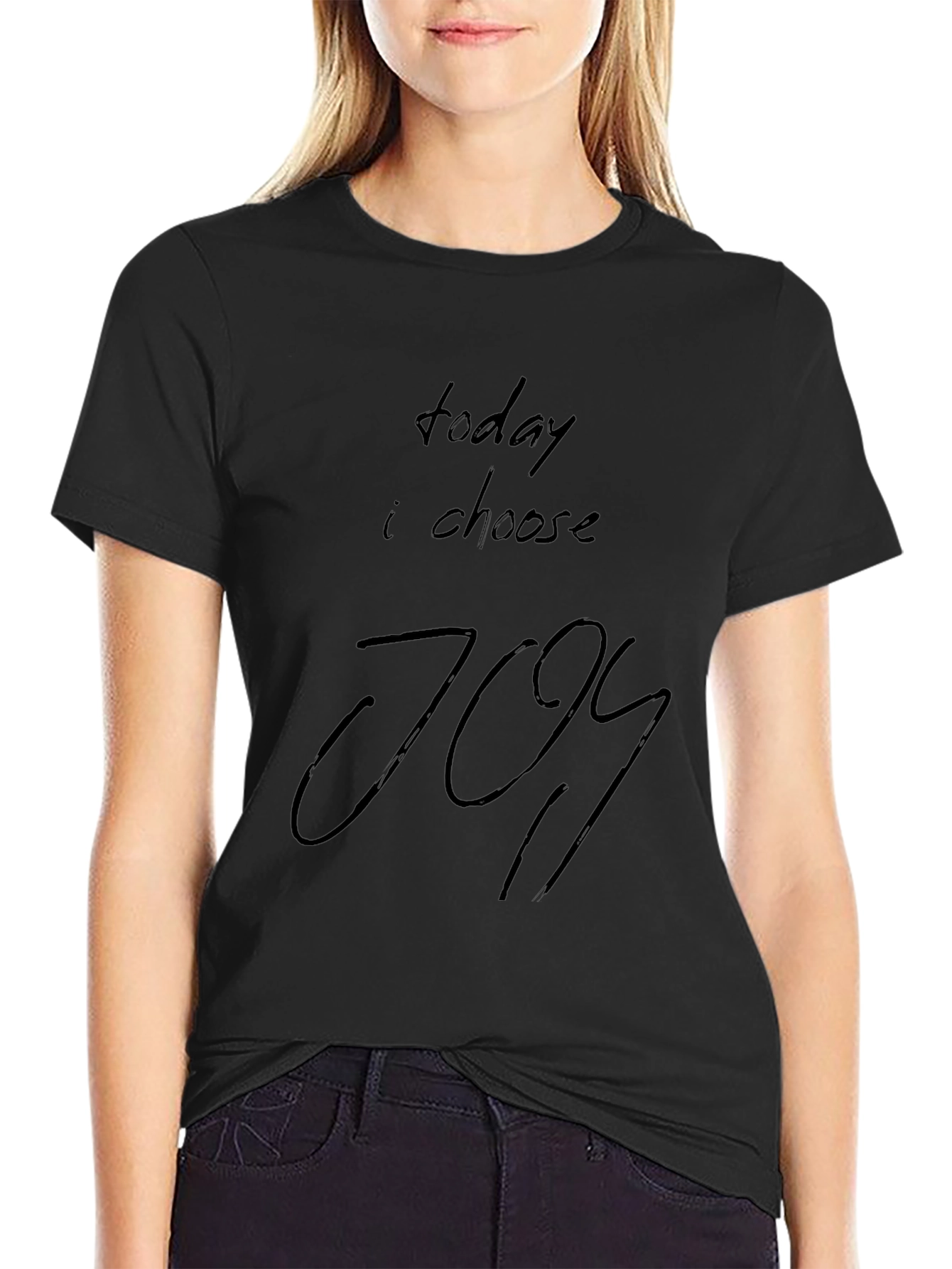 Camiseta Negra Today I Choose Joy para Hombre