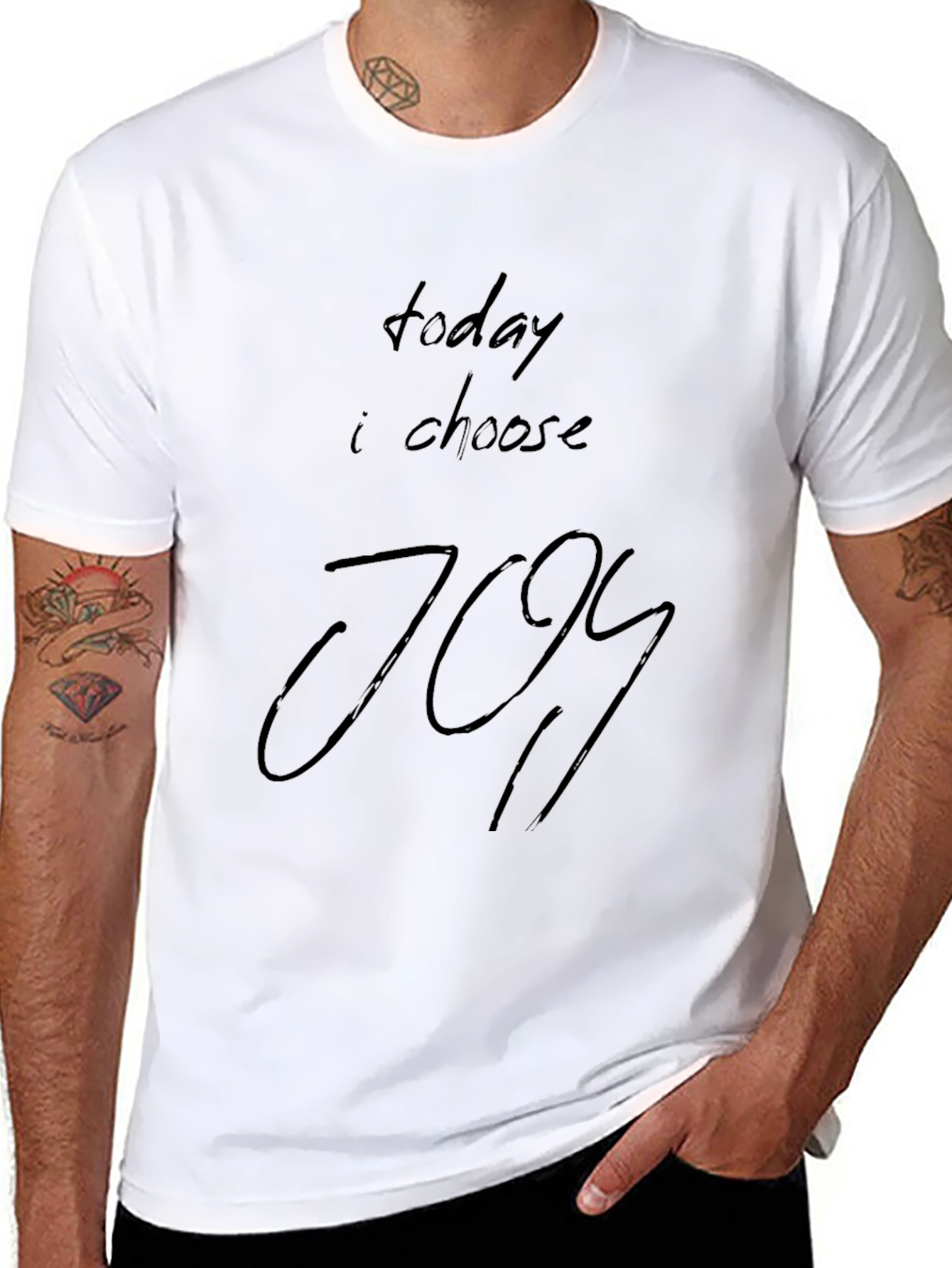 Camiseta Negra Today I Choose Joy para Hombre