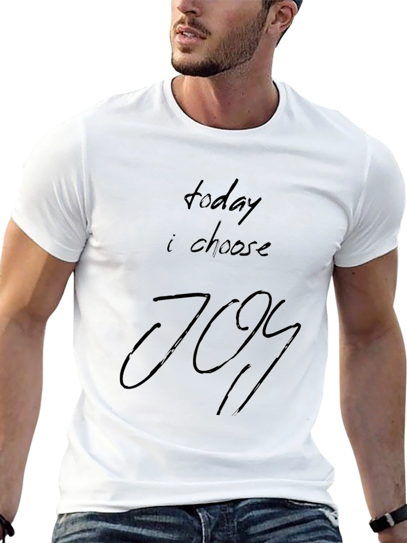 Camiseta Negra Today I Choose Joy para Hombre