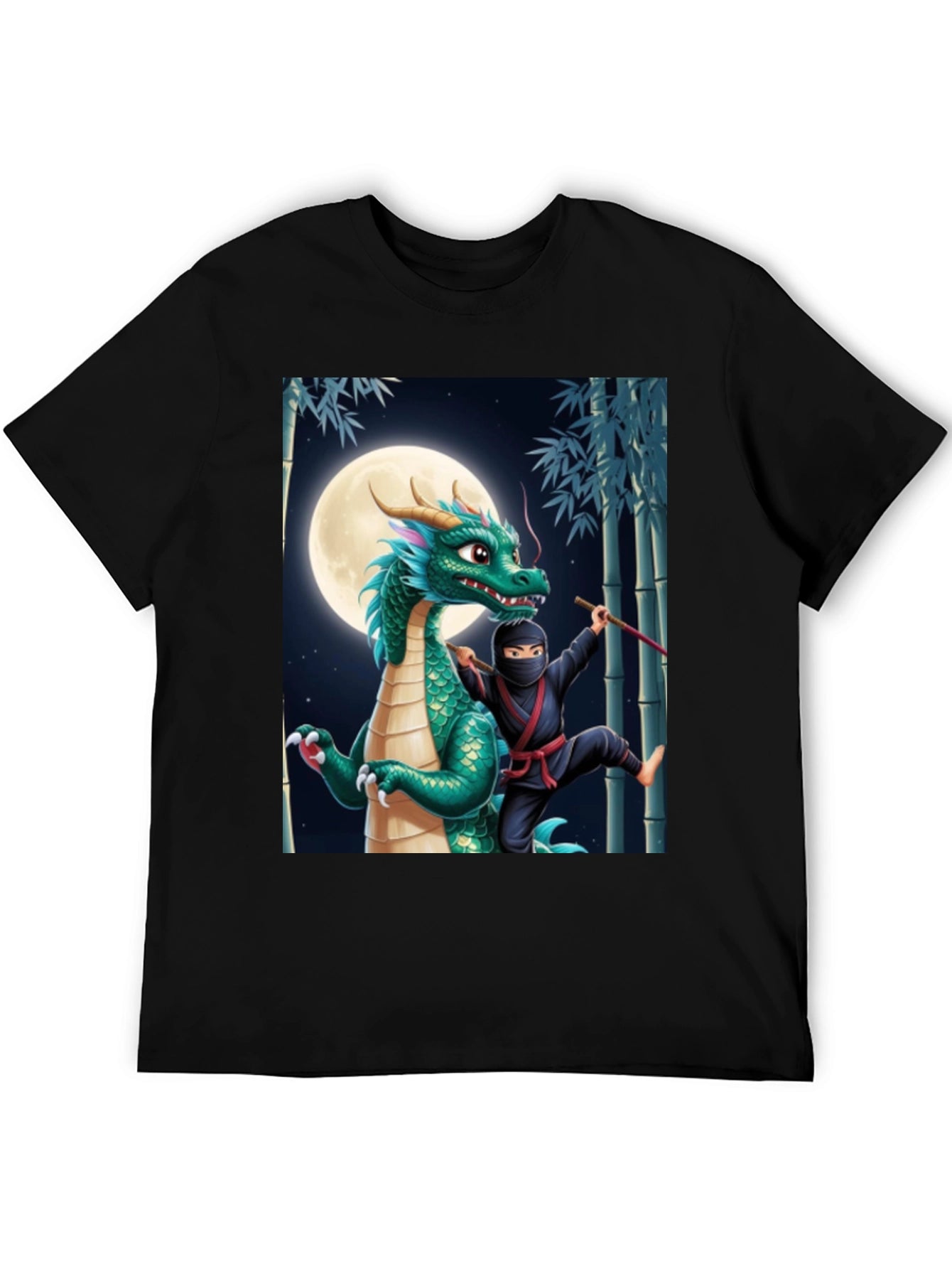 Camiseta Ninja Dragón Luna