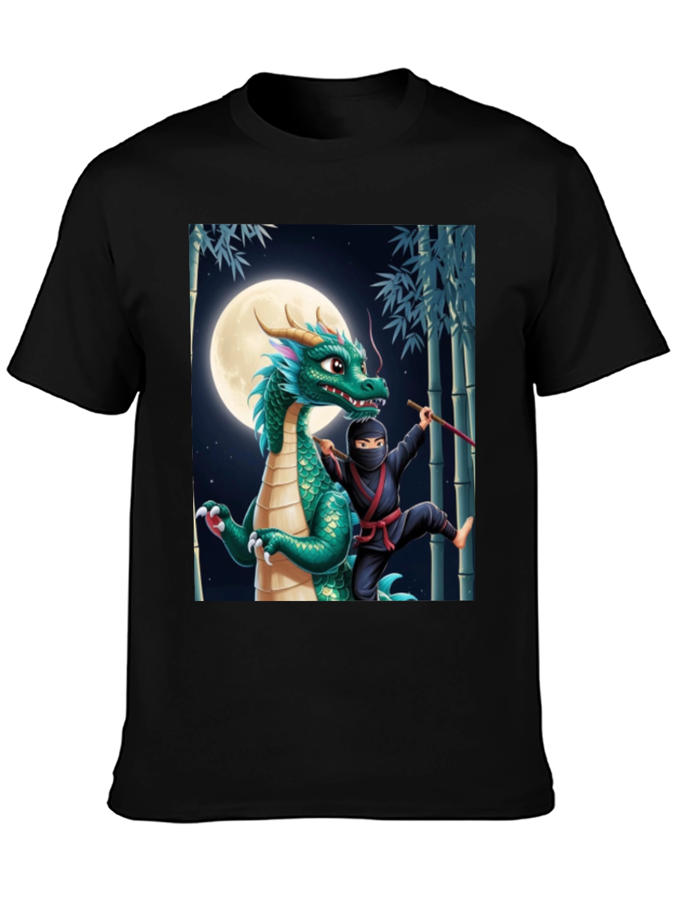 Camiseta Ninja Dragón Luna