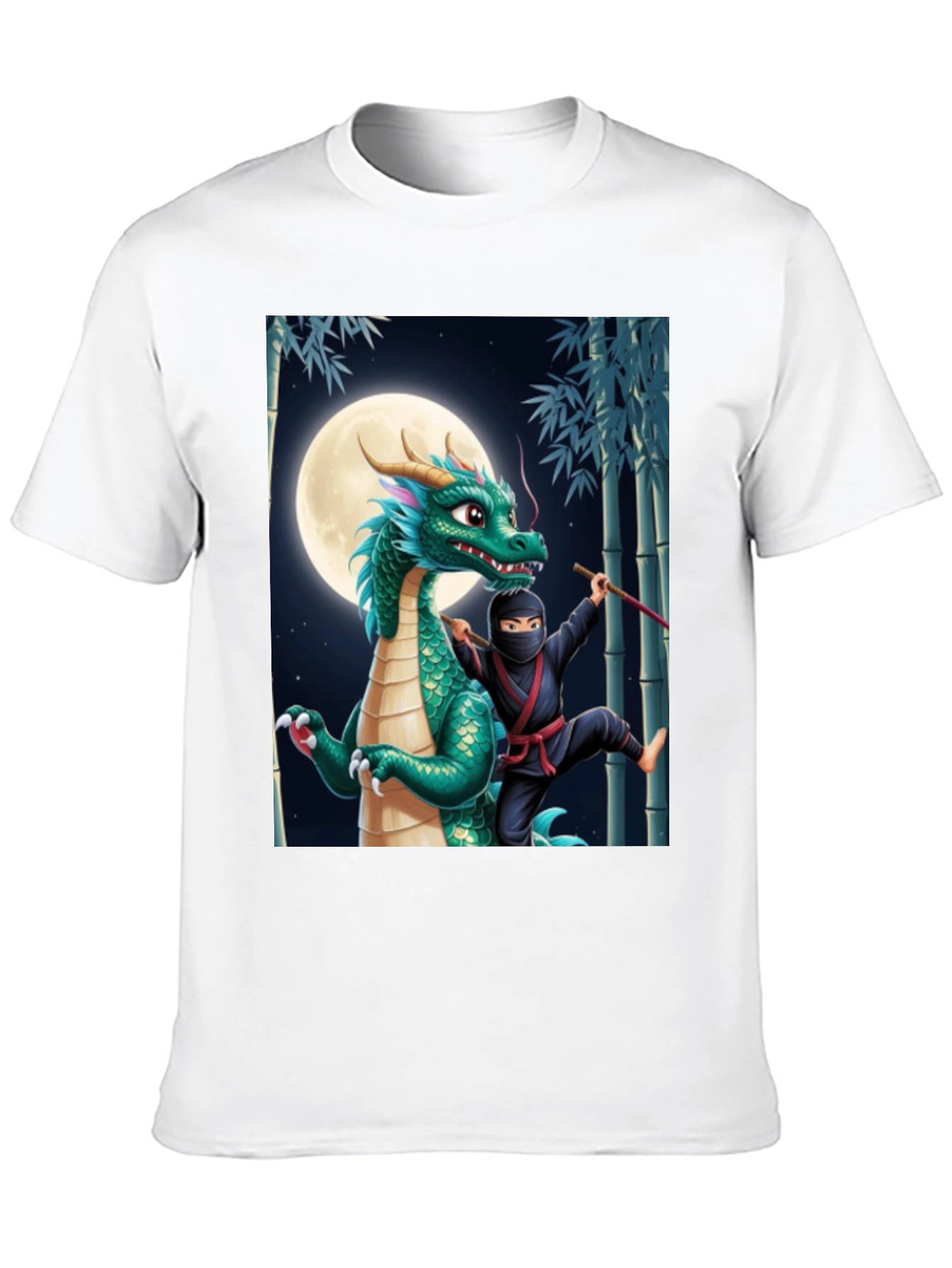 Camiseta Ninja Dragón Luna