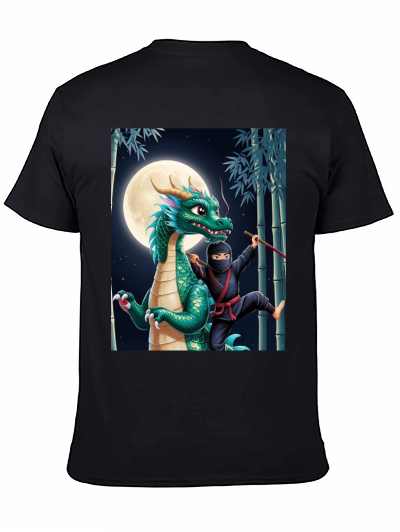 Camiseta Ninja Dragón Luna