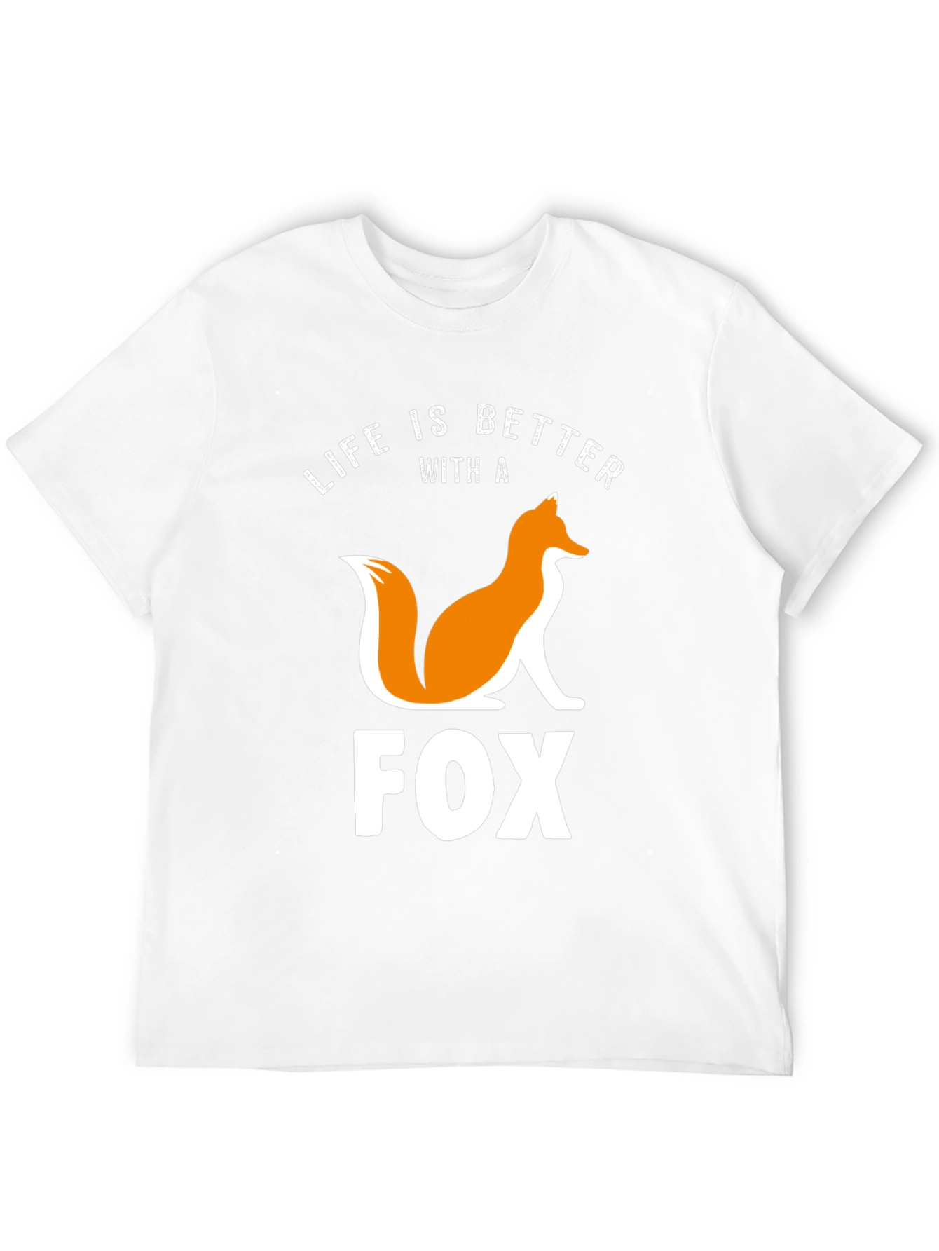 Camiseta Negra con Diseño de Zorro