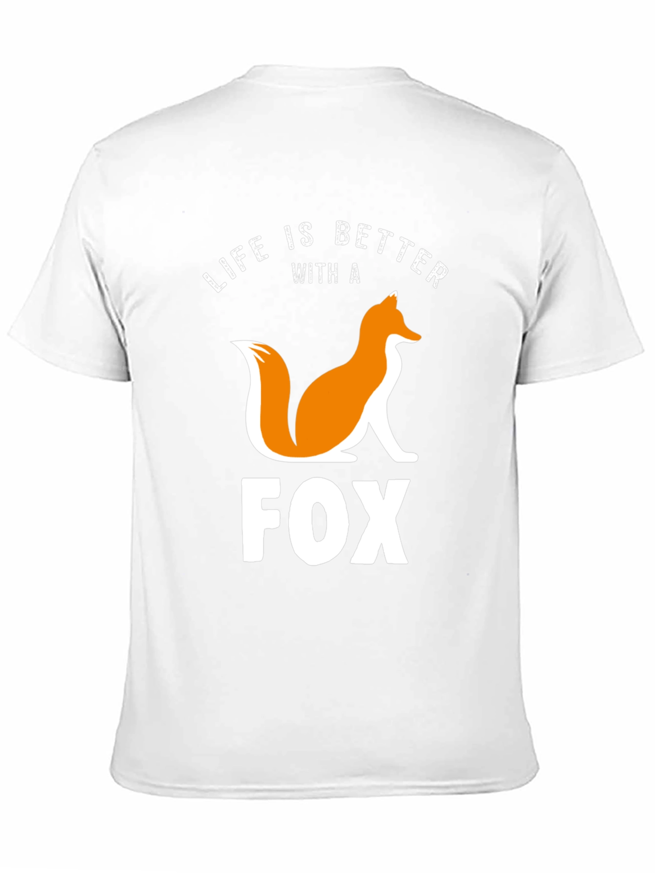 Camiseta Negra con Diseño de Zorro