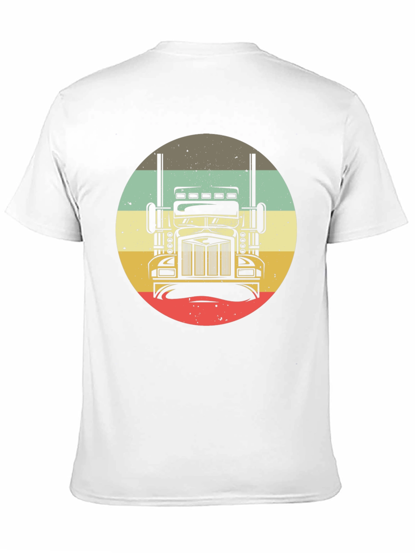 Camiseta Negra con Diseño de Camión Retro