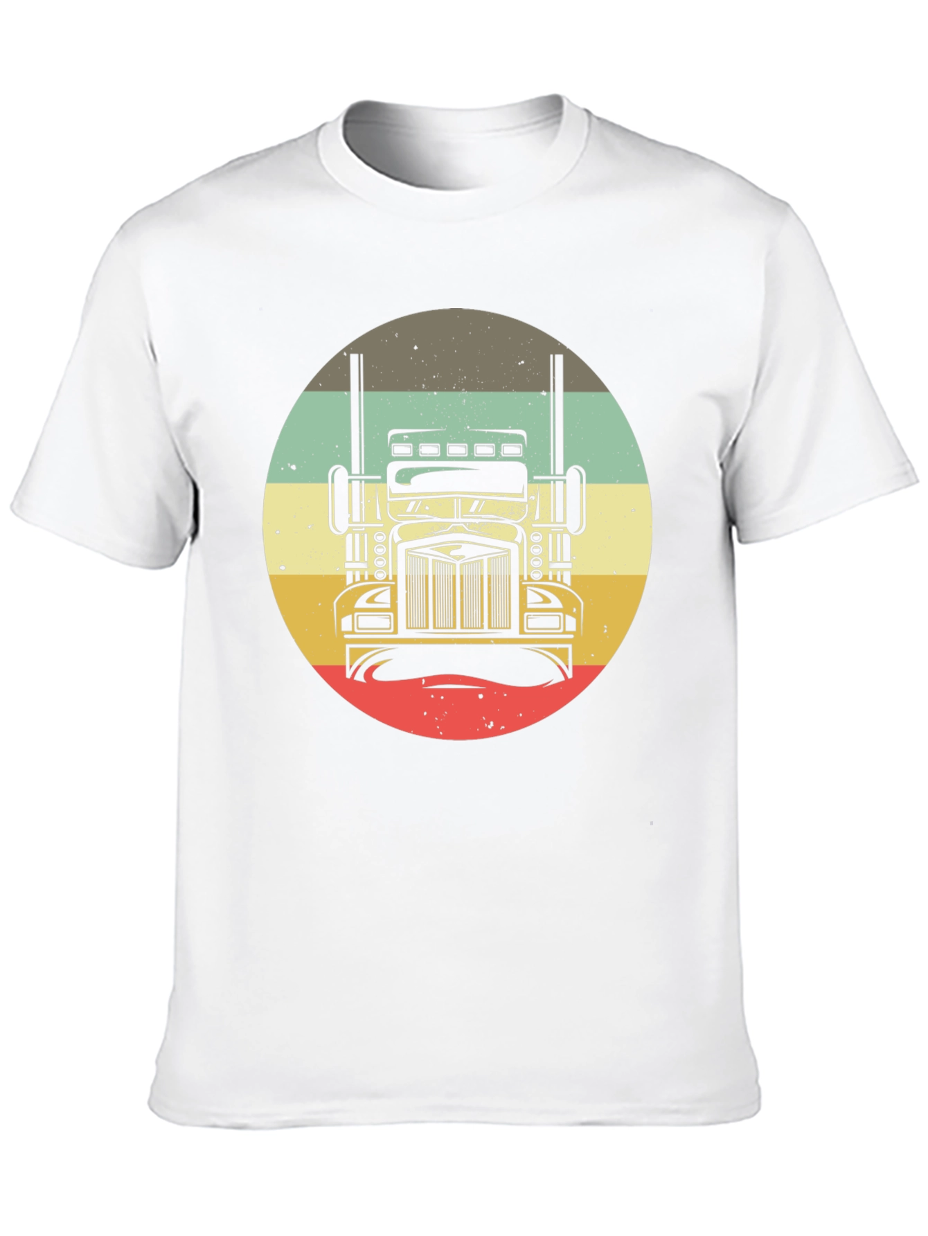 Camiseta Negra con Diseño de Camión Retro