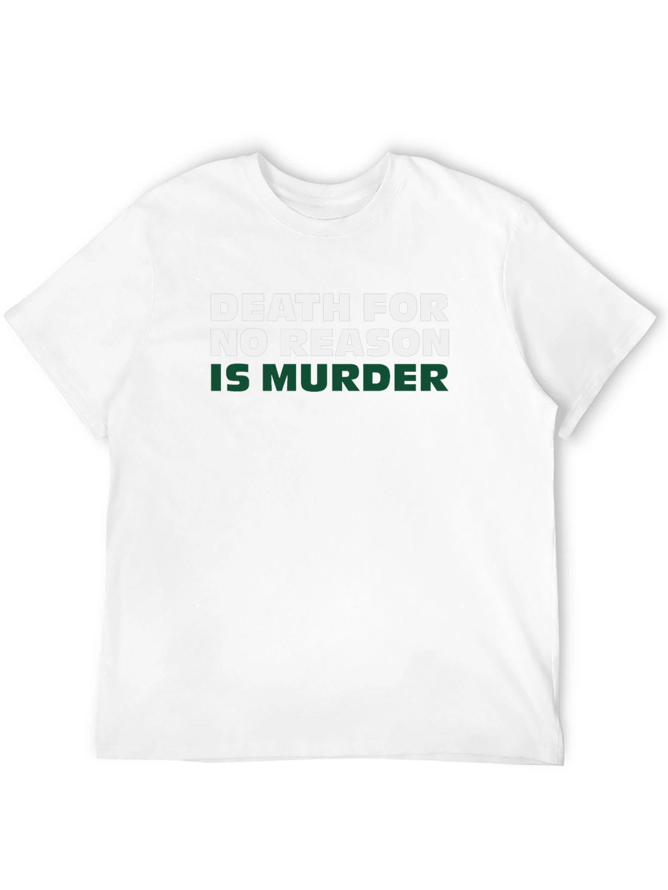 Camiseta Negra: Muerte Sin Razón Es Asesinato