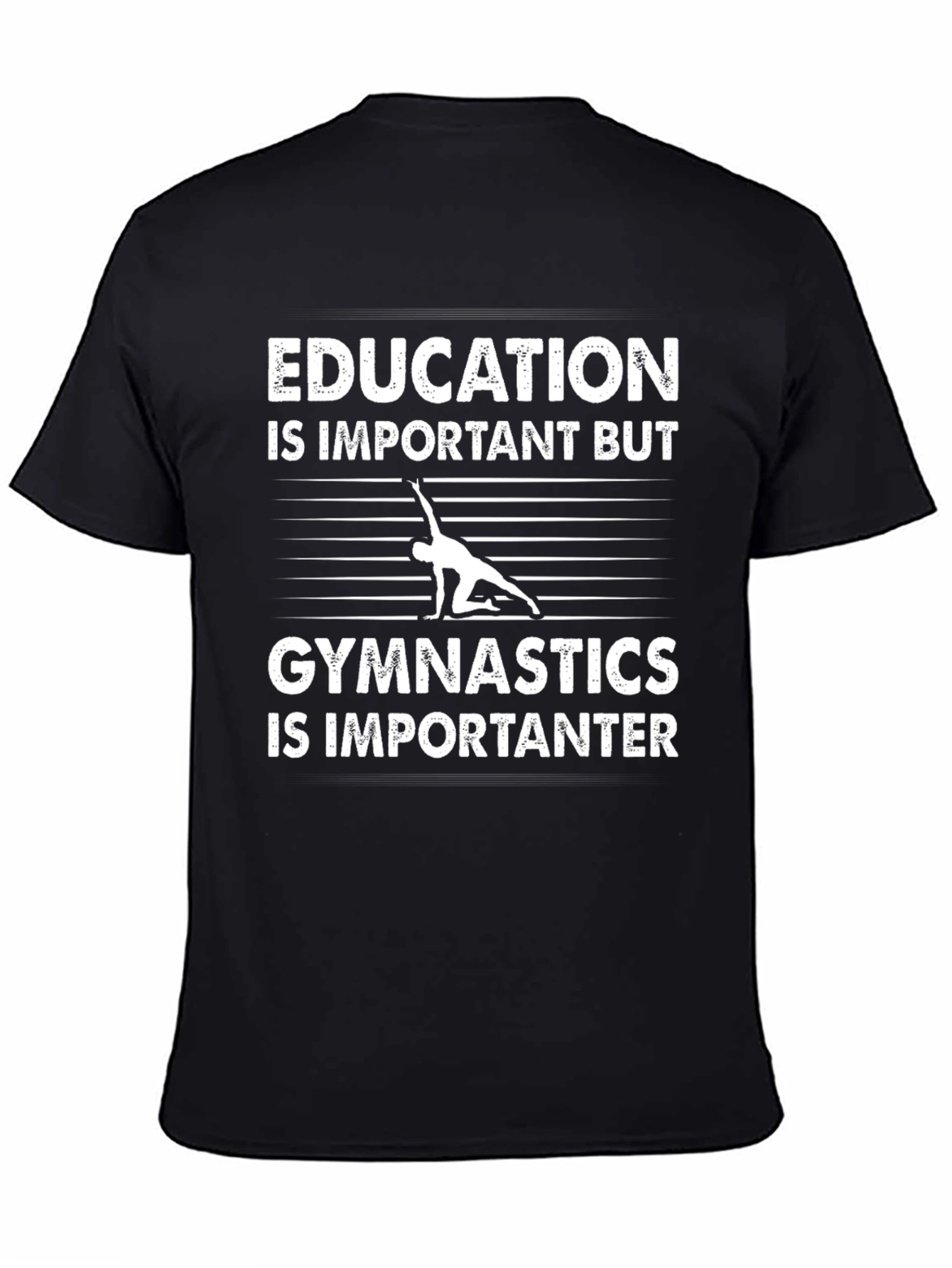 Camiseta Negra Educación vs Gimnasia