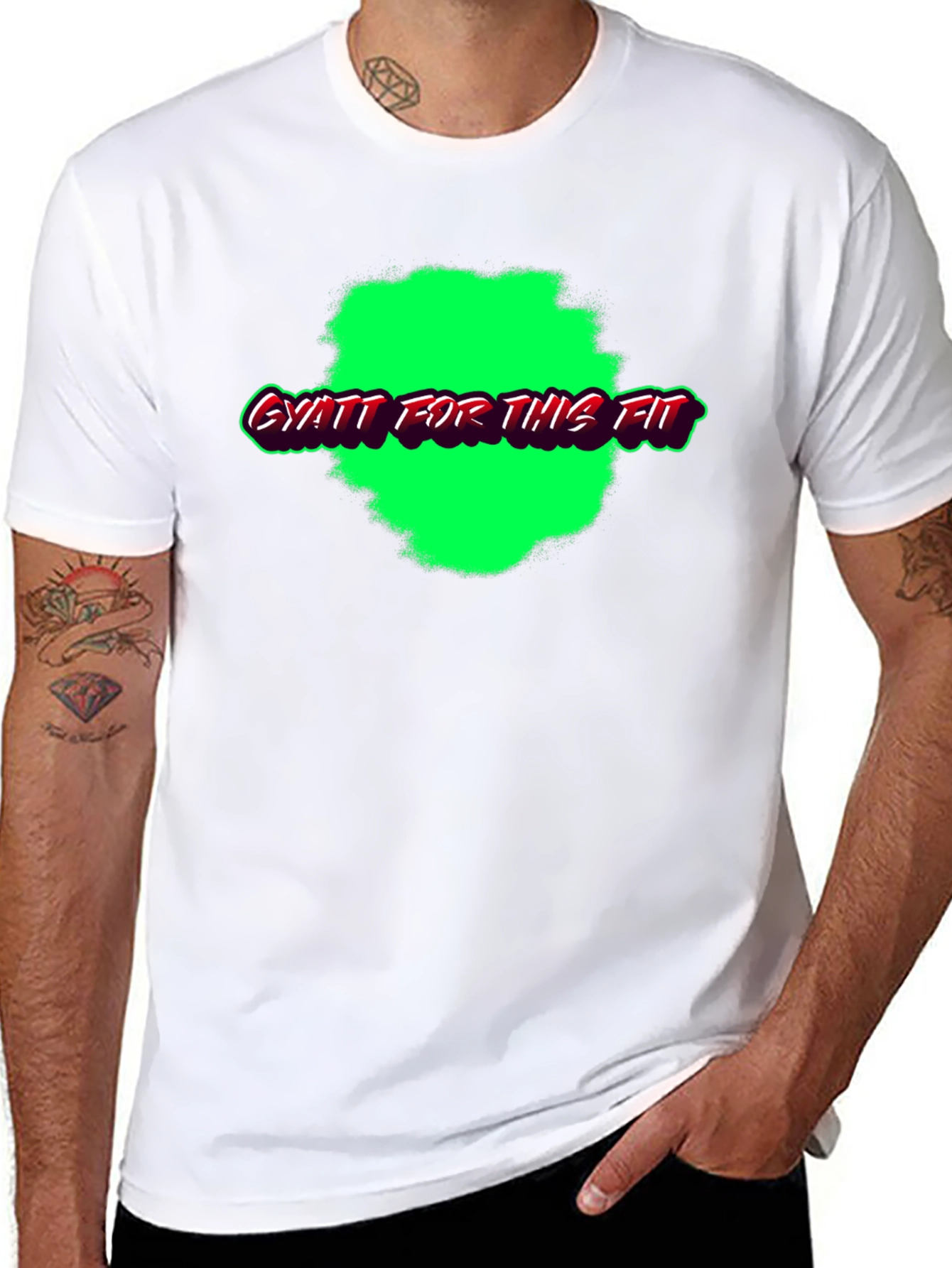 Camiseta Negra GYATT FOR THIS FIT Estilo Urbano