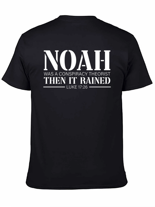 Camiseta Negra: Noah Teorista de la Conspiración