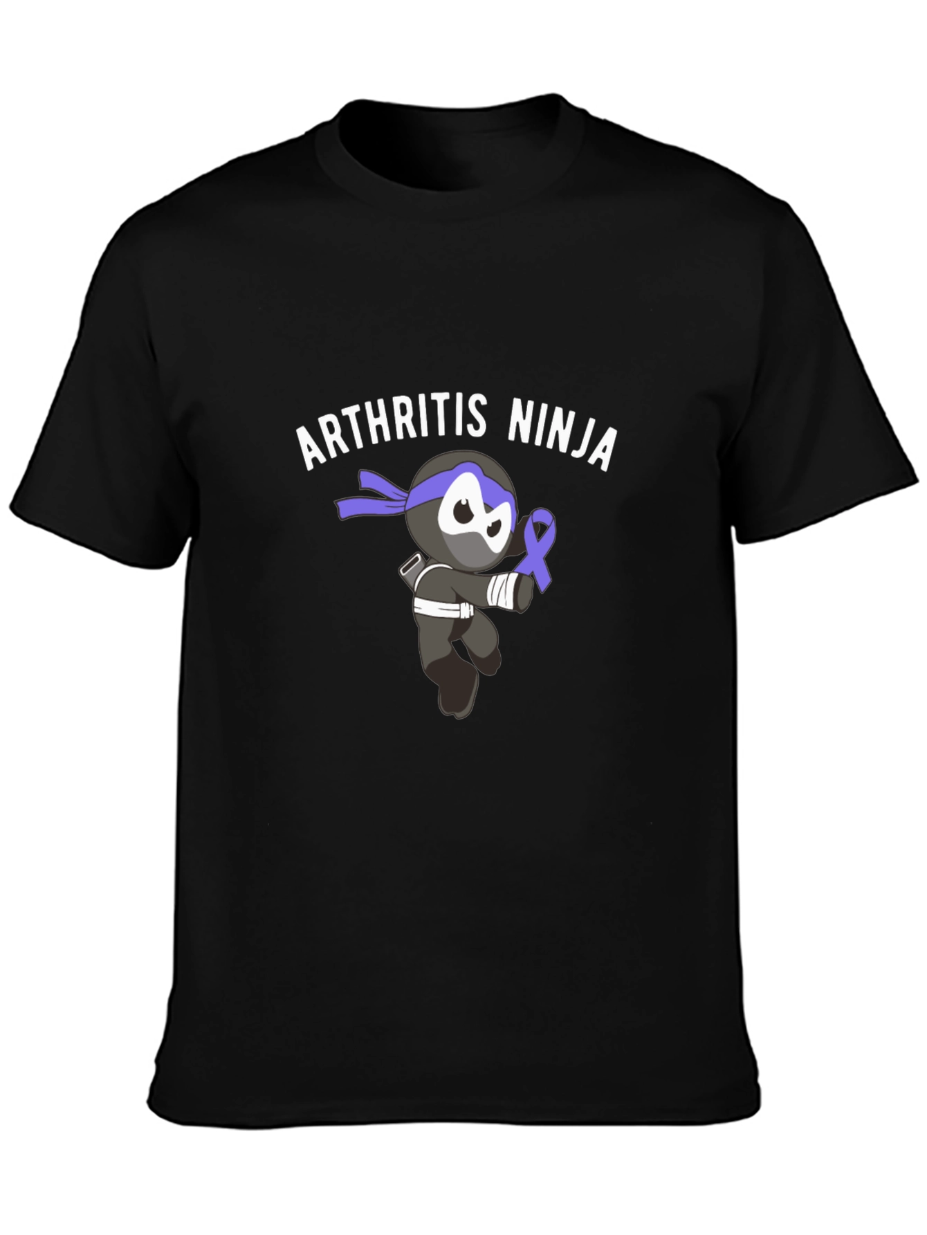 Camiseta Negra Ninja Artrosis Concienciación