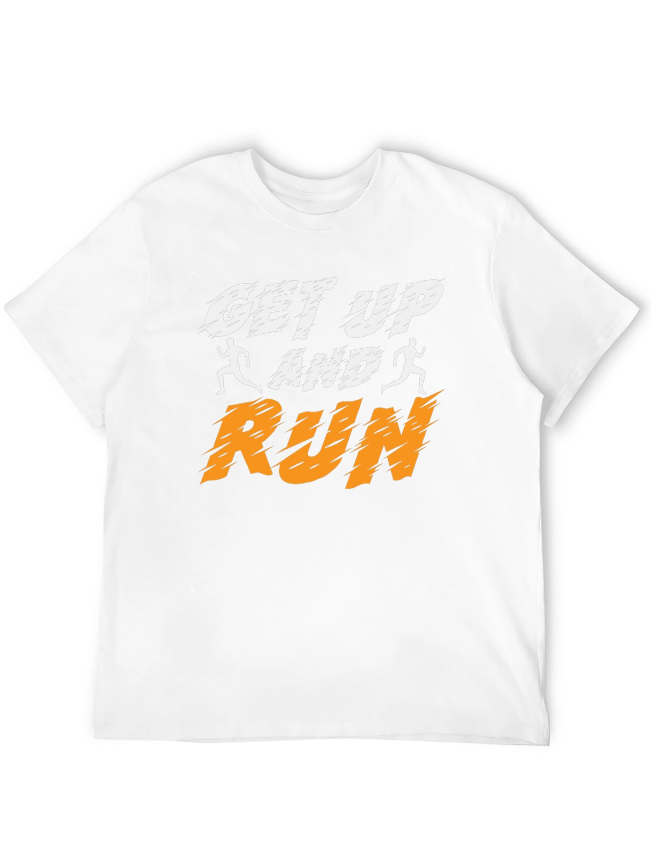 Camiseta Negra Deportiva Get Up and Run
