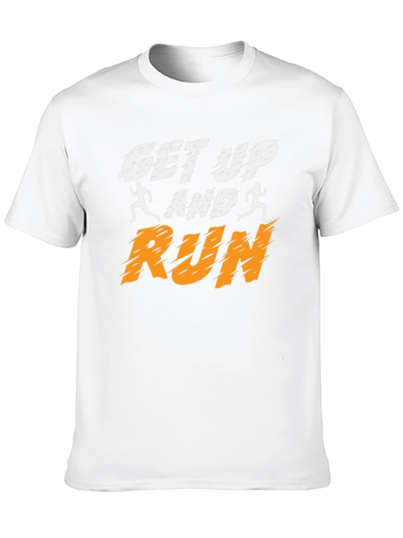 Camiseta Negra Deportiva Get Up and Run