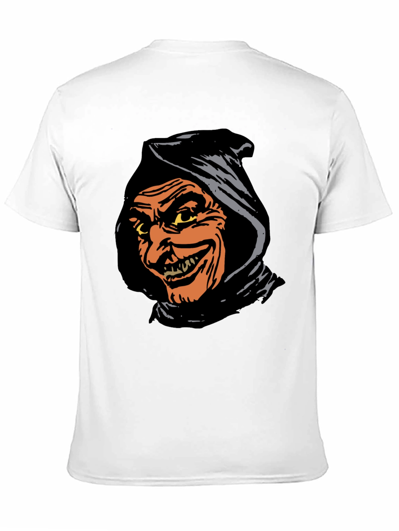Camiseta Negra con Diseño de Personaje de Terror