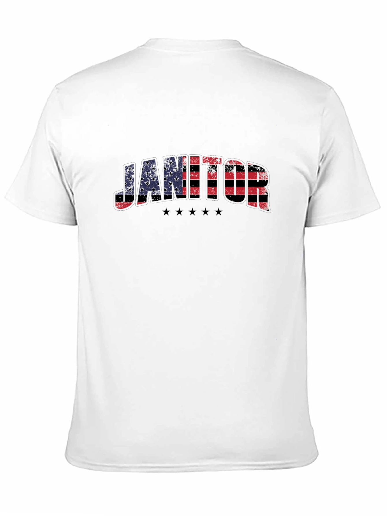 Camiseta Negra Janitor Estilo USA