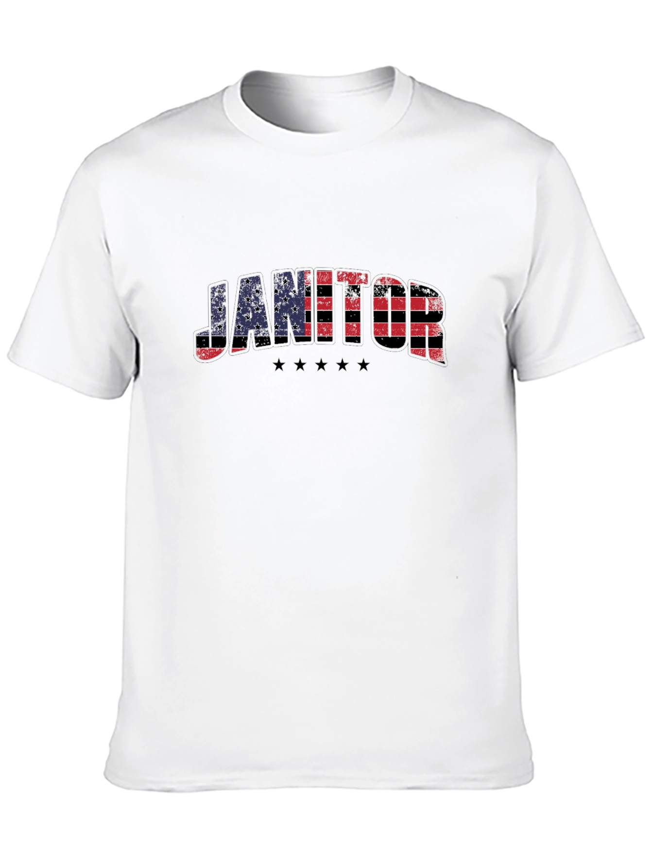 Camiseta Negra Janitor Estilo USA