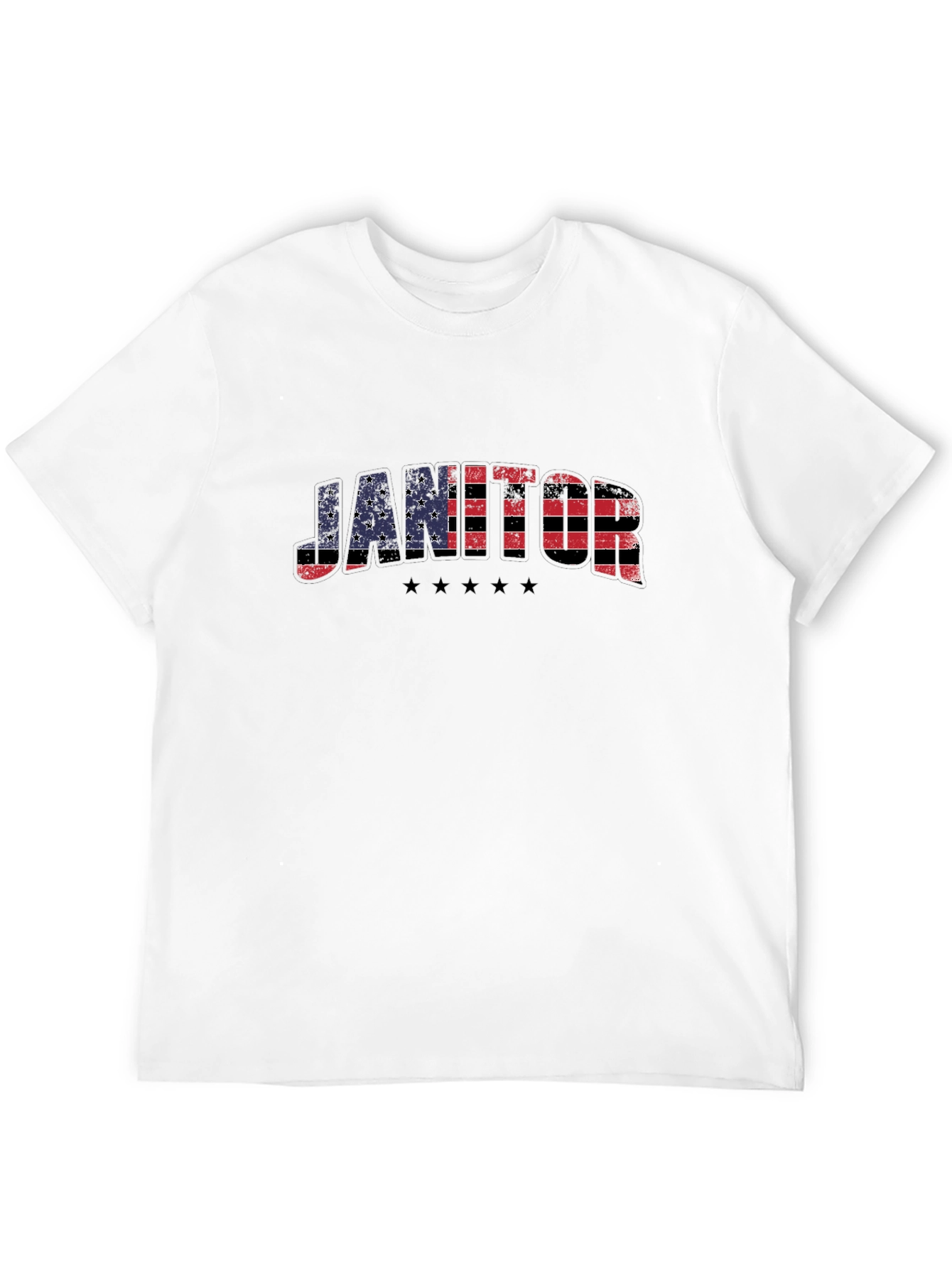 Camiseta Negra Janitor Estilo USA