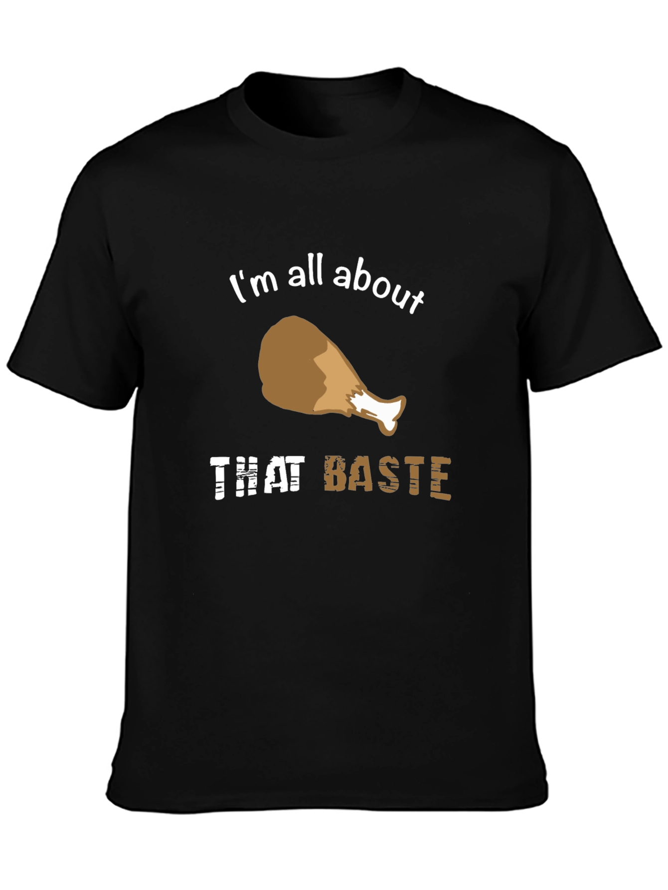Camiseta Negra That Baste para Amantes del Pollo