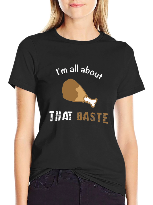 Camiseta Negra That Baste para Amantes del Pollo