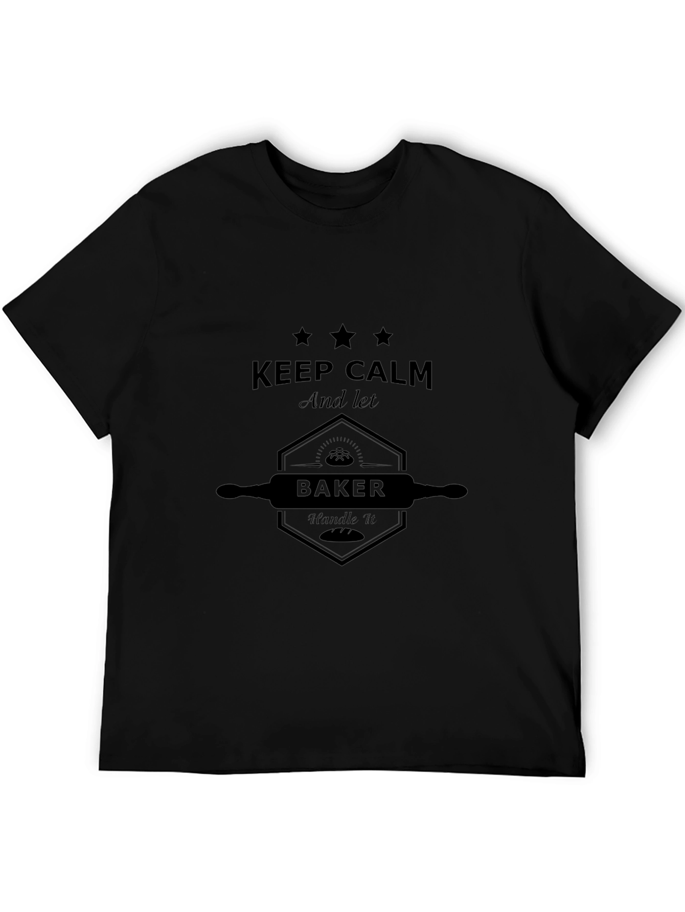 Camiseta Negra Keep Calm Baker
