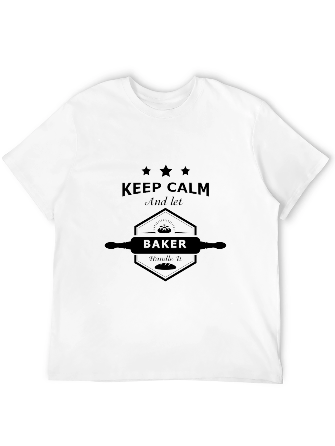 Camiseta Negra Keep Calm Baker