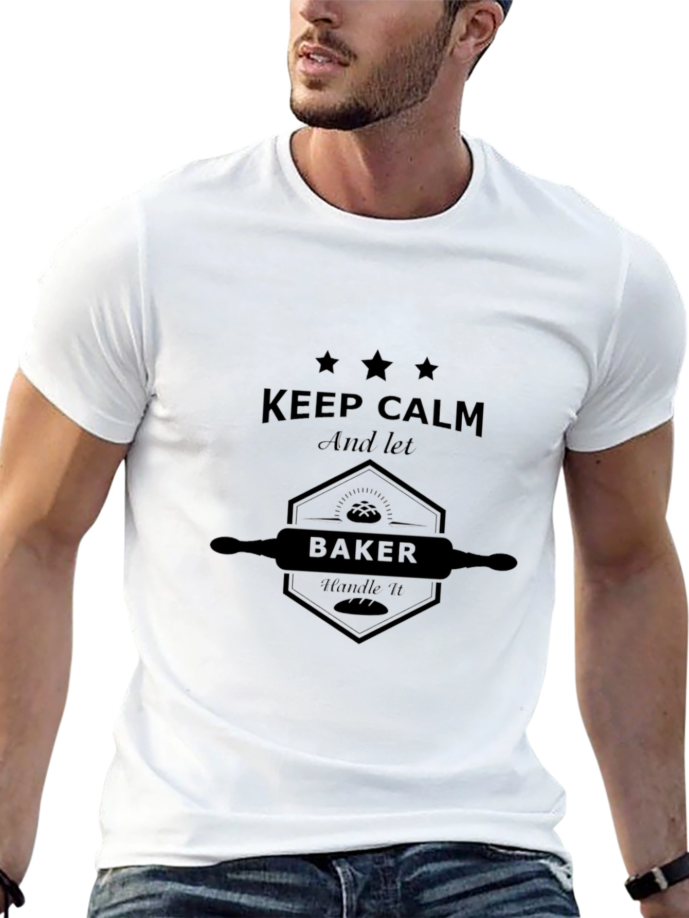 Camiseta Negra Keep Calm Baker