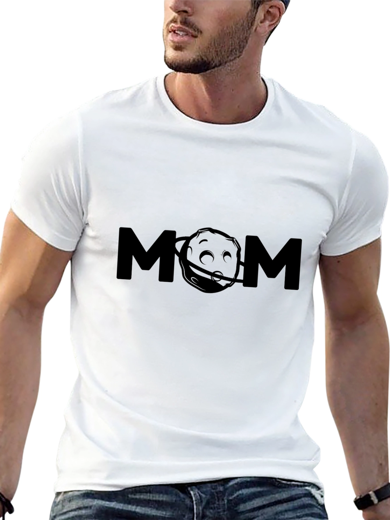 Camiseta Negra MOM con Diseño Original