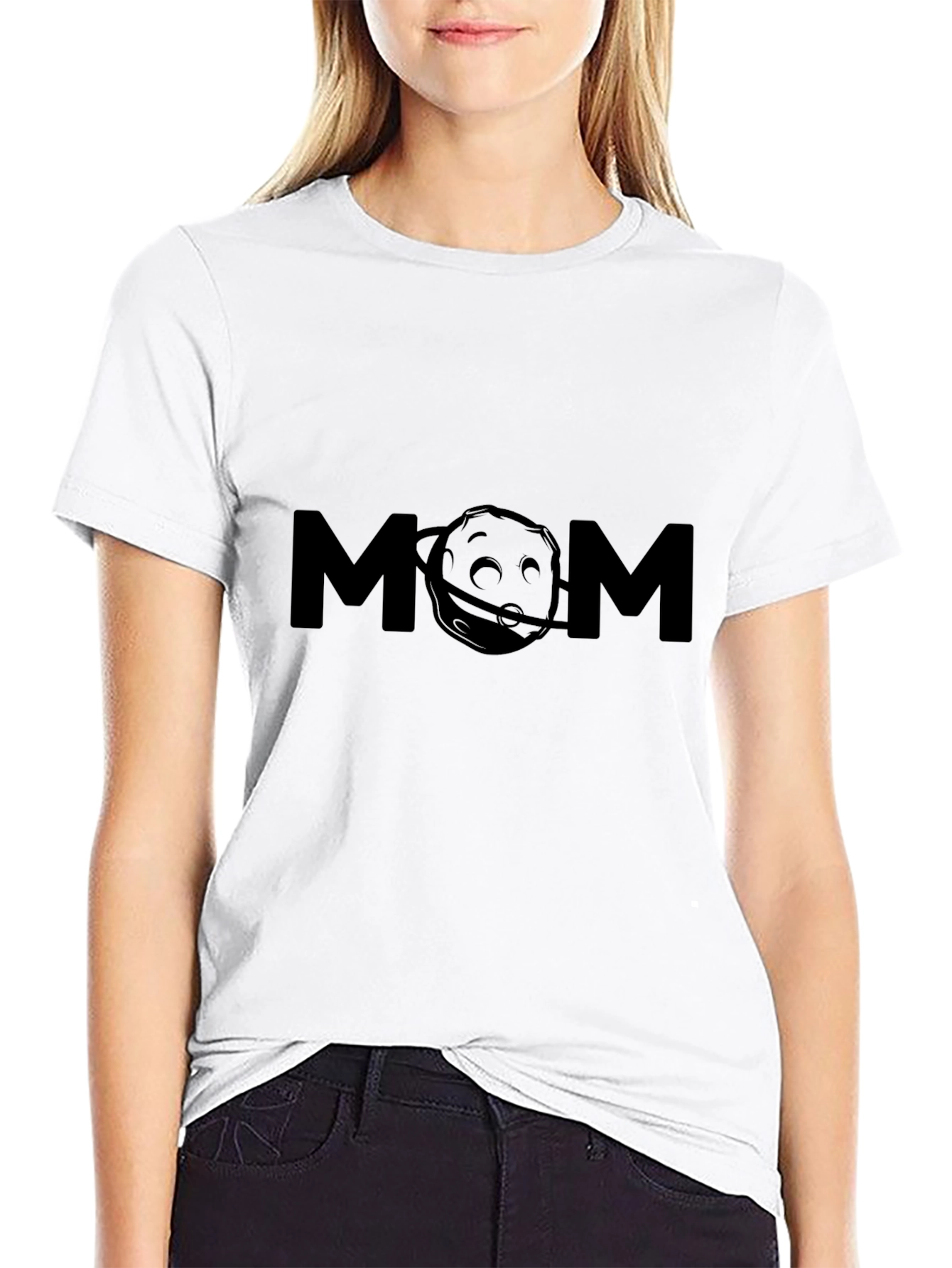 Camiseta Negra MOM con Diseño Original