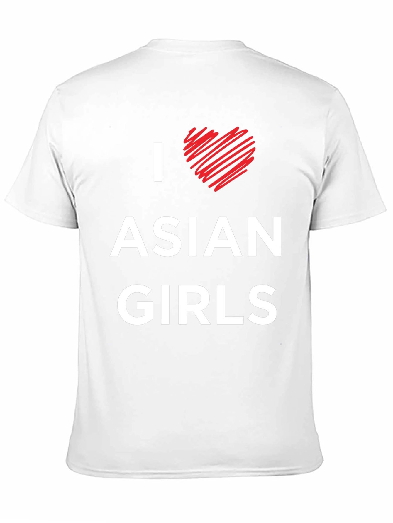 Camiseta Hombre: I Corazón Chicas Asiáticas