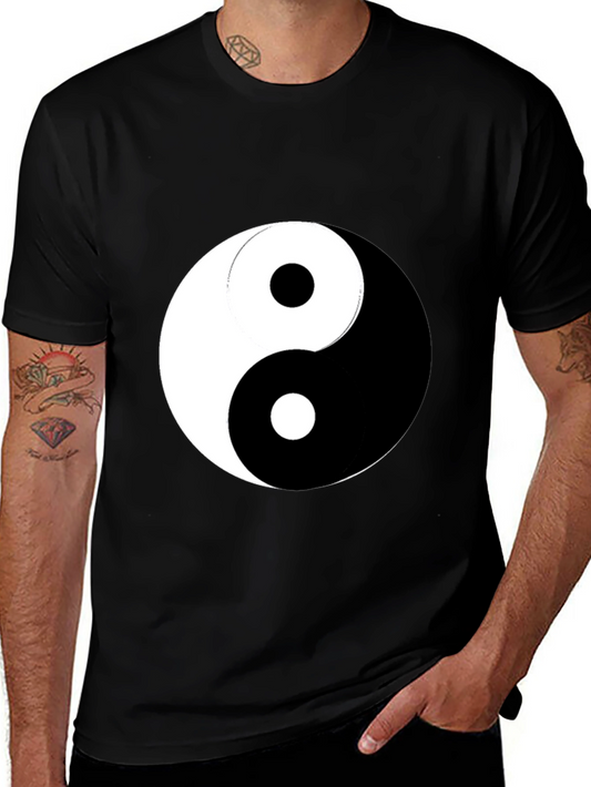 Camiseta Yin Yang Negra para Hombre